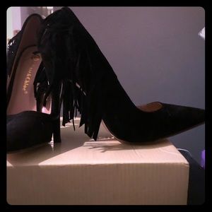 Fringe Heel Stilettos